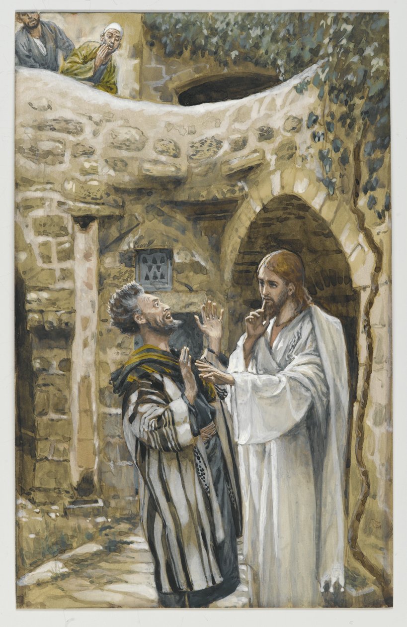 Jesus heilt einen stummen Besessenen, Illustration aus Das Leben unseres Herrn Jesus Christus von James Jacques Joseph Tissot
