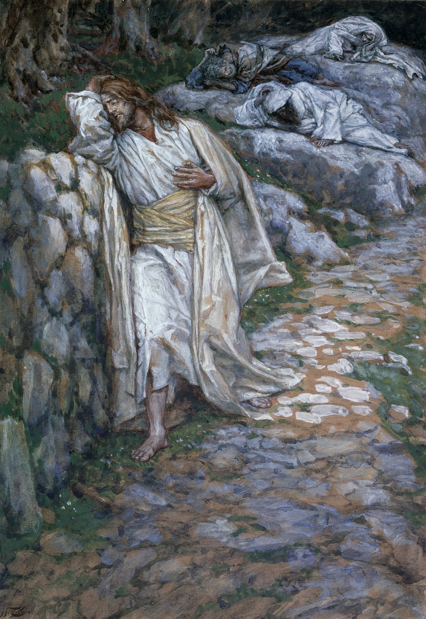 Meine Seele ist betrübt bis zum Tod, Illustration für Das Leben Christi von James Jacques Joseph Tissot