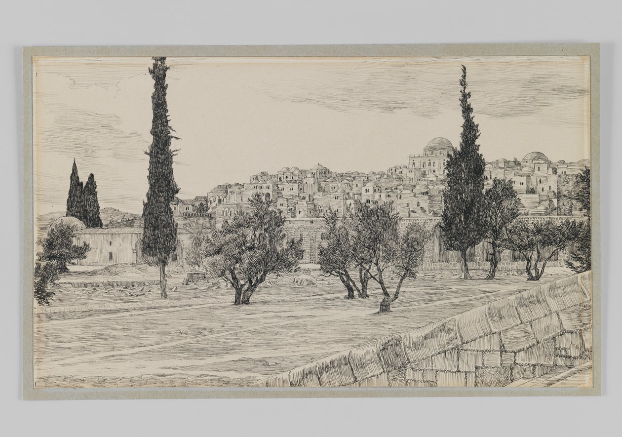 Ort des Hofes der Heiden, Haram, Illustration aus Das Leben unseres Herrn Jesus Christus von James Jacques Joseph Tissot