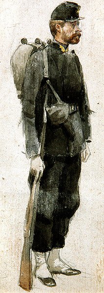 Soldat mit Gewehr 