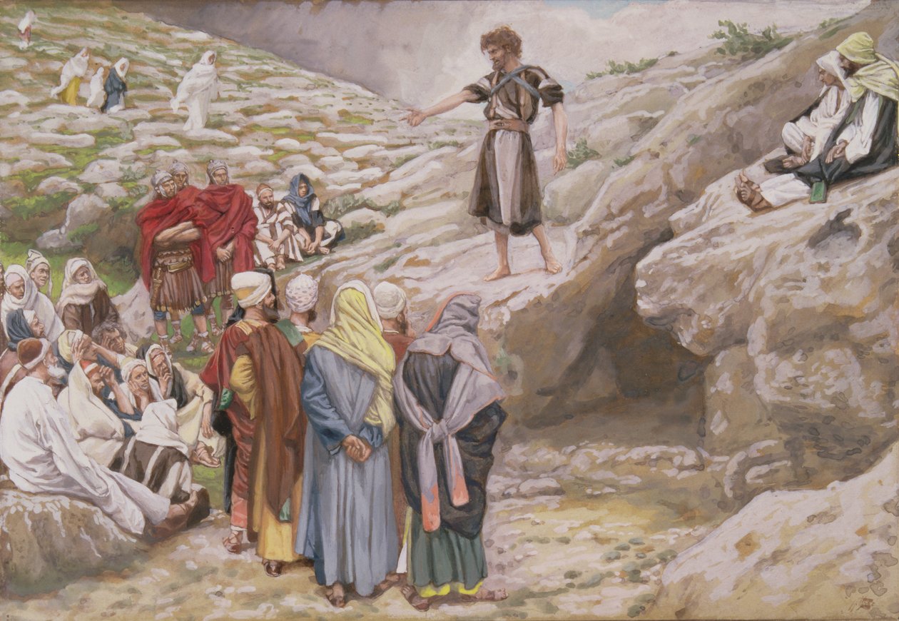 Johannes der Täufer und die Pharisäer, Illustration für Das Leben Christi, ca. 1886-96 von James Jacques Joseph Tissot