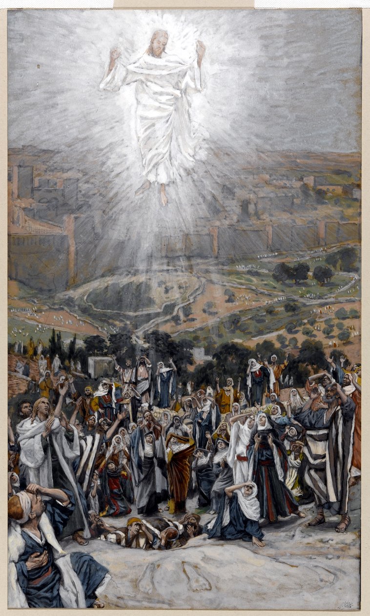 Die Himmelfahrt vom Ölberg, Illustration für Das Leben Christi, ca. 1884-96 von James Jacques Joseph Tissot