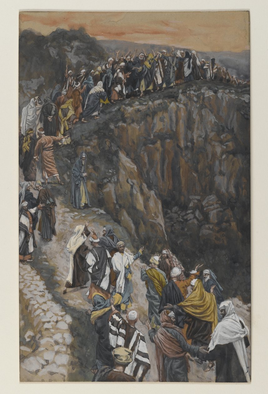 Der Hügel bei Nazareth, Illustration aus Das Leben unseres Herrn Jesus Christus von James Jacques Joseph Tissot