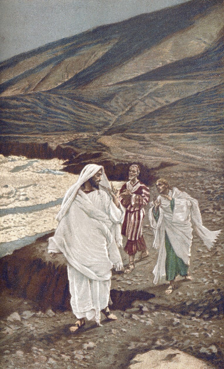 Die Berufung des Heiligen Andreas und des Heiligen Johannes - aus „Das Leben unseres Herrn Jesus Christus“ - 1899 von James Tissot von James Jacques Joseph Tissot