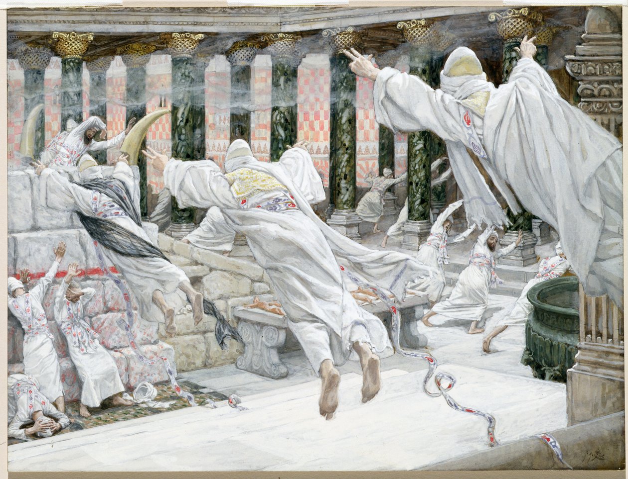 Die Toten erscheinen im Tempel, Illustration für Das Leben Christi, ca. 1886-96 von James Jacques Joseph Tissot