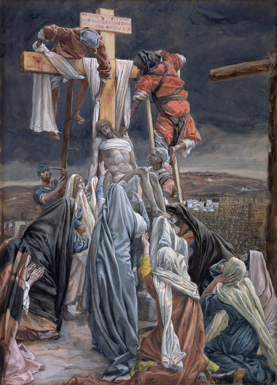 Die Kreuzabnahme, Illustration für Das Leben Christi von James Jacques Joseph Tissot