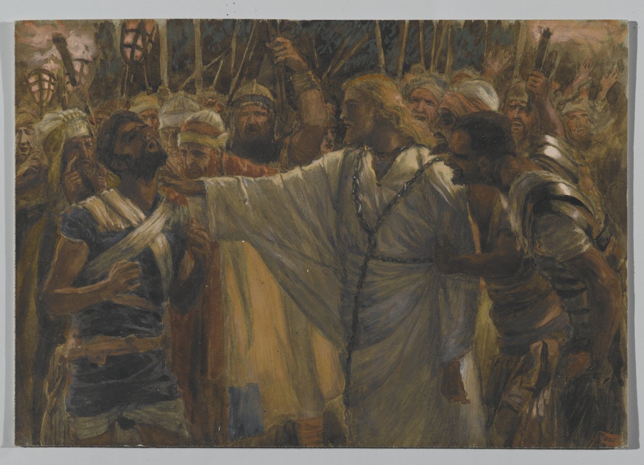 Die Heilung des Malchus, Illustration aus Das Leben unseres Herrn Jesus Christus, 1886-94 von James Jacques Joseph Tissot