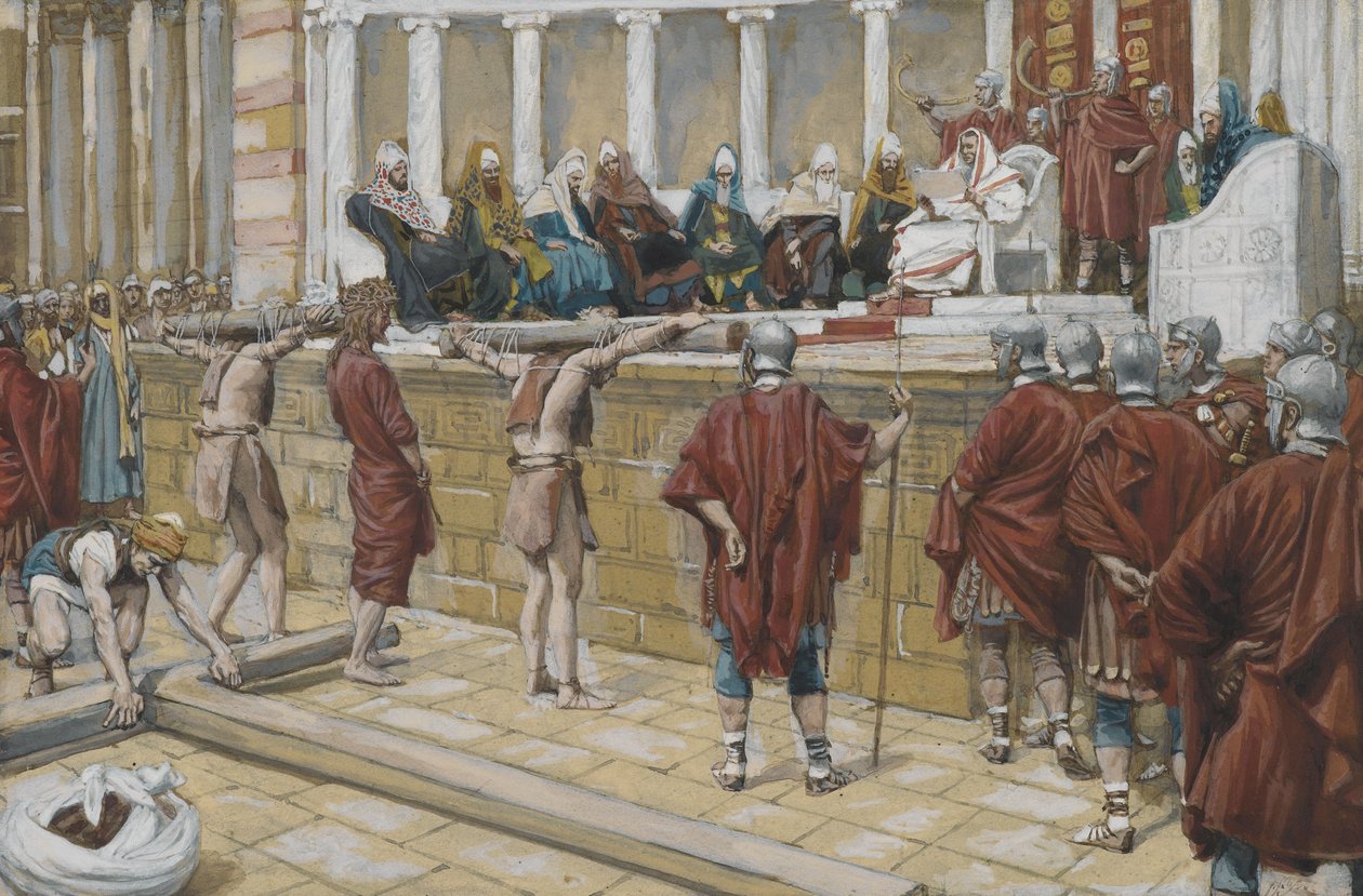 Das Urteil auf dem Gabbatha, Illustration aus Das Leben unseres Herrn Jesus Christus, 1886-94 von James Jacques Joseph Tissot