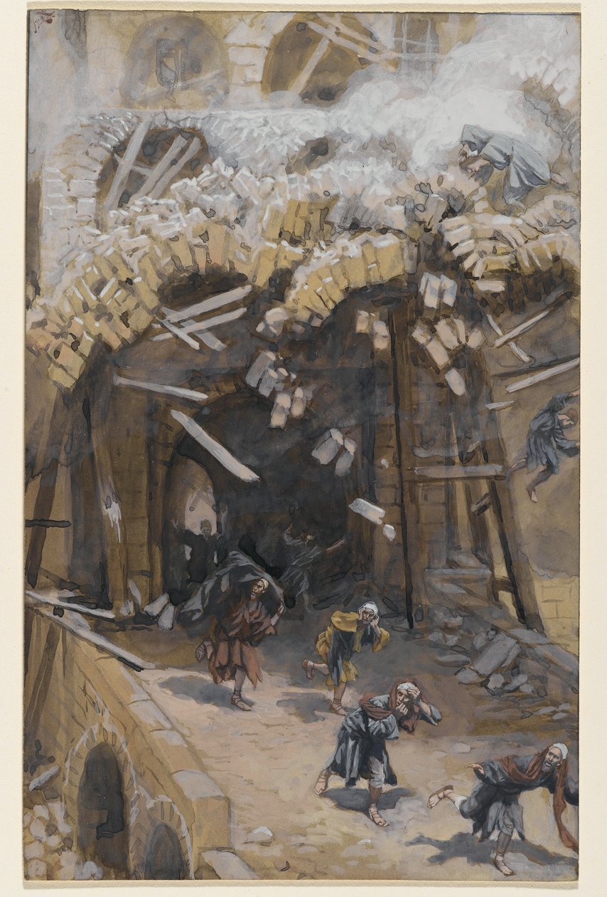 Der Turm von Siloah, Illustration aus Das Leben unseres Herrn Jesus Christus, 1886-96 von James Jacques Joseph Tissot
