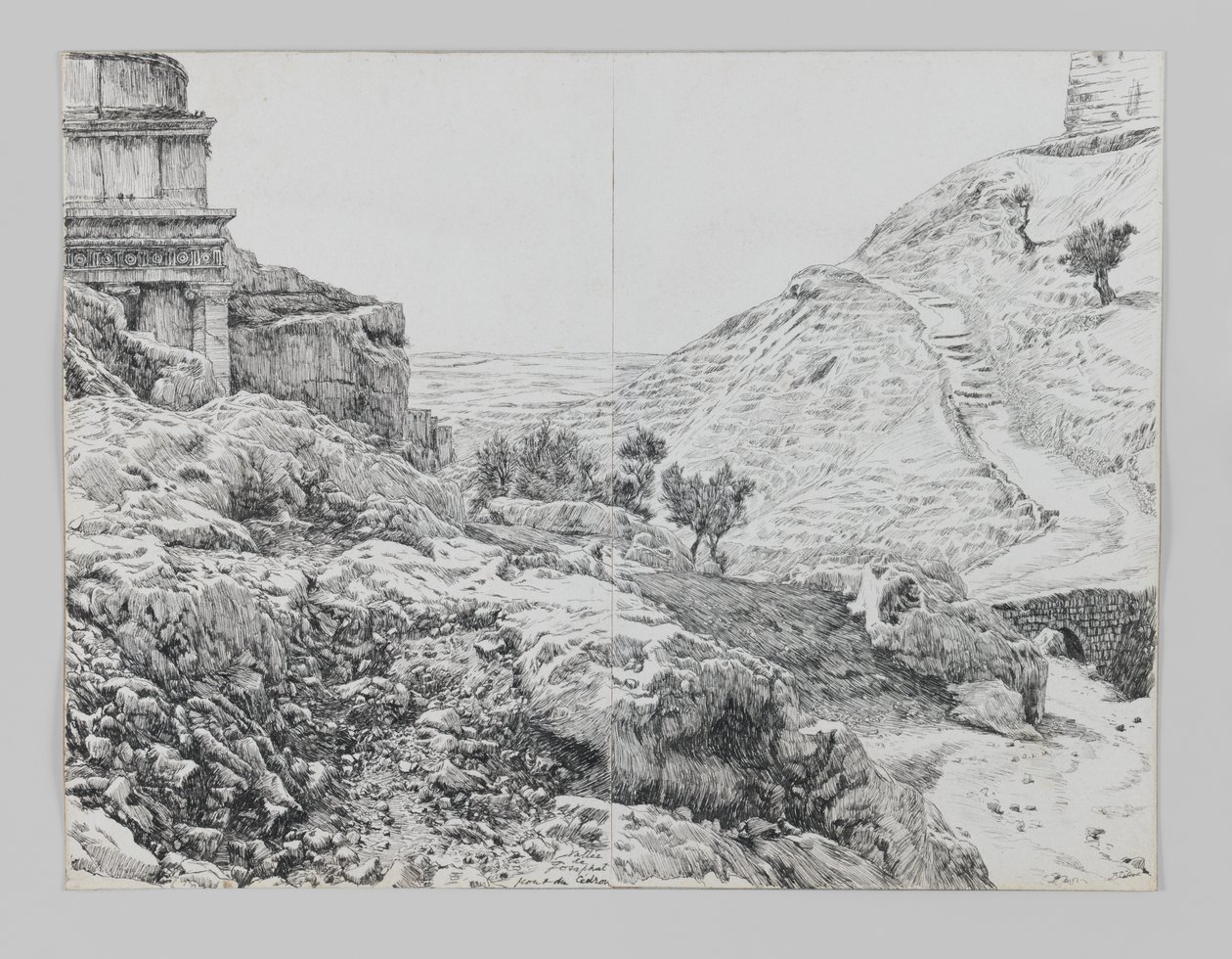 Grab von Absalom, Tal von Josaphat, Illustration aus Das Leben unseres Herrn Jesus Christus von James Jacques Joseph Tissot