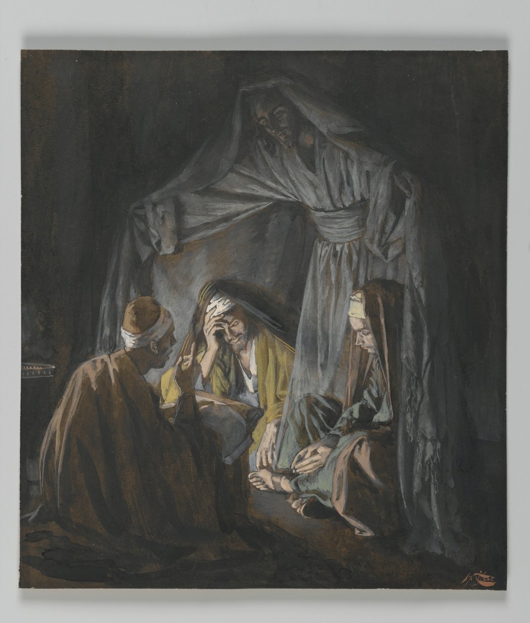 Zwei oder drei versammelt in meinem Namen, Illustration aus Das Leben unseres Herrn Jesus Christus von James Jacques Joseph Tissot