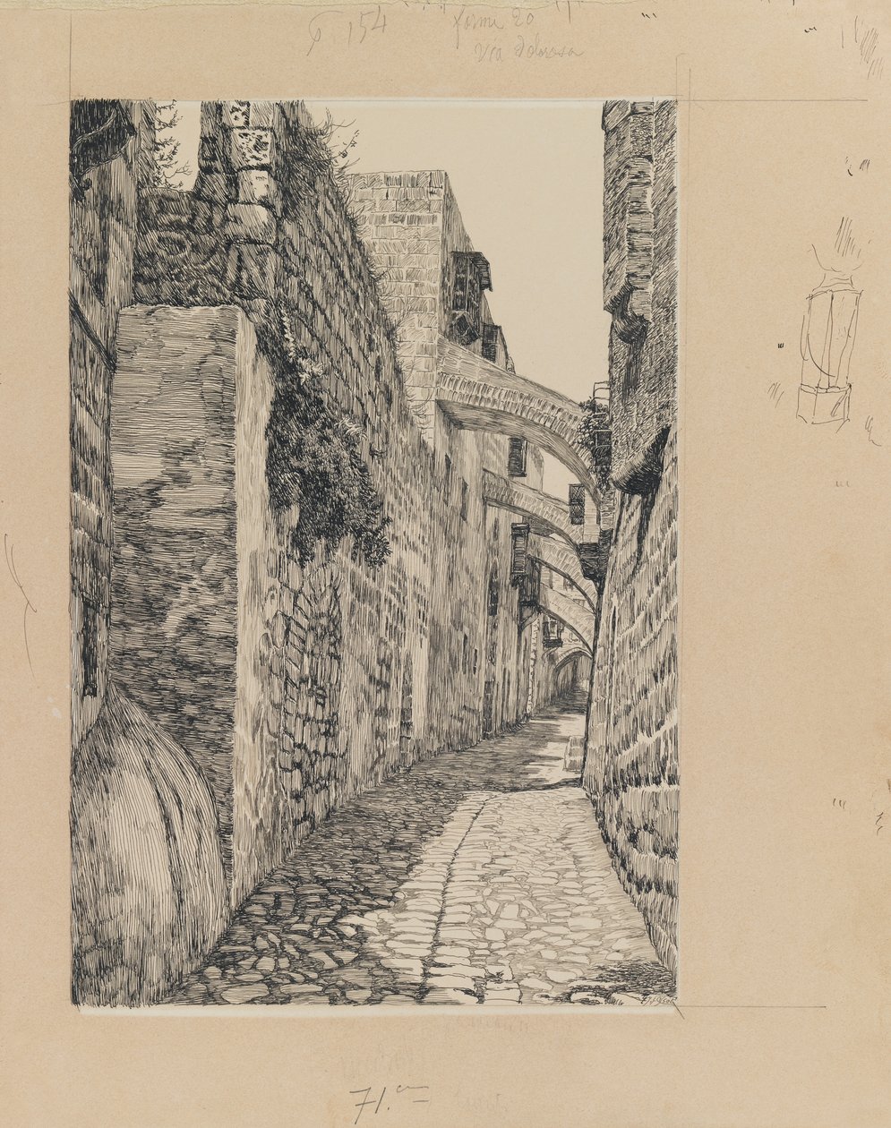 Via Dolorosa, Jerusalem, Illustration aus Das Leben unseres Herrn Jesus Christus von James Jacques Joseph Tissot