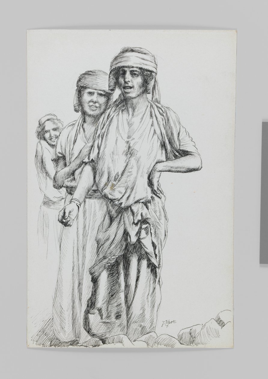 Frauen von Geba, Samaria, Illustration aus Das Leben unseres Herrn Jesus Christus von James Jacques Joseph Tissot