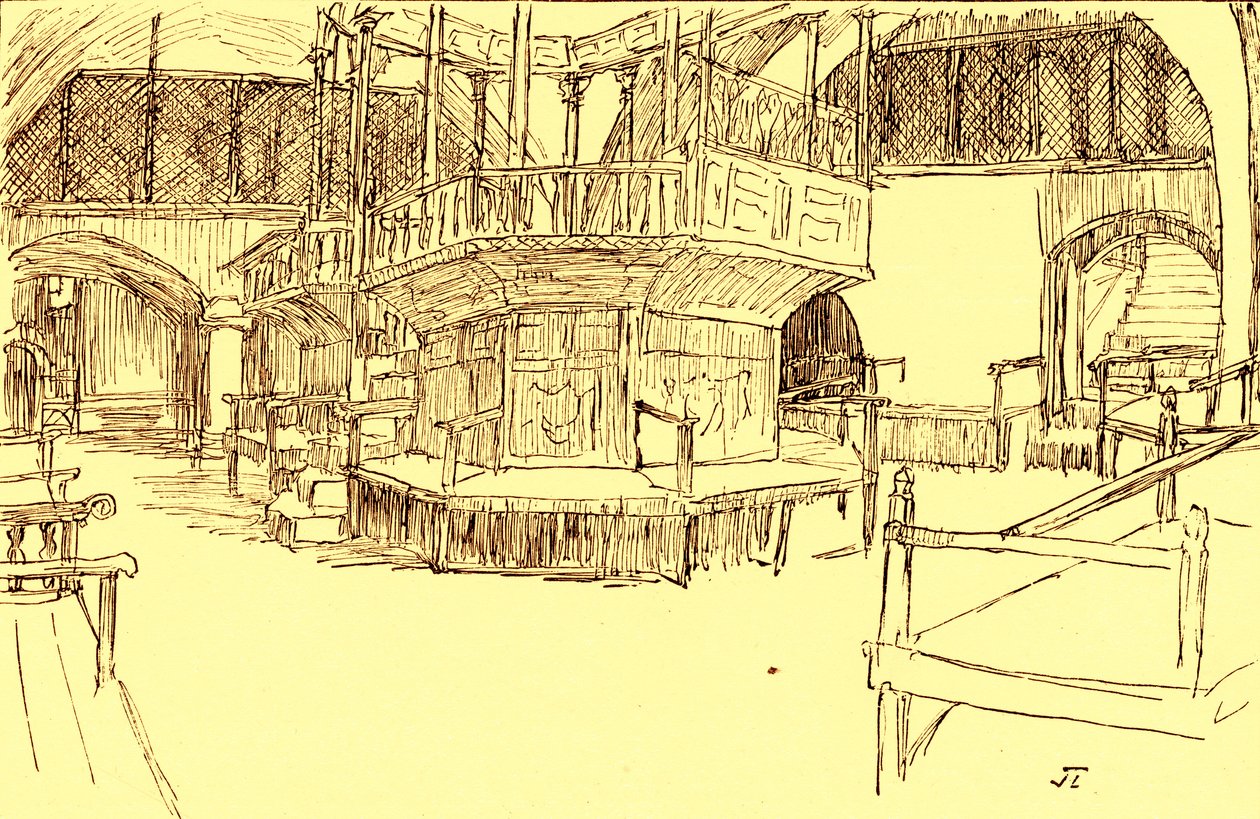 Synagoge in Jerusalem von James Jacques Joseph after Tissot