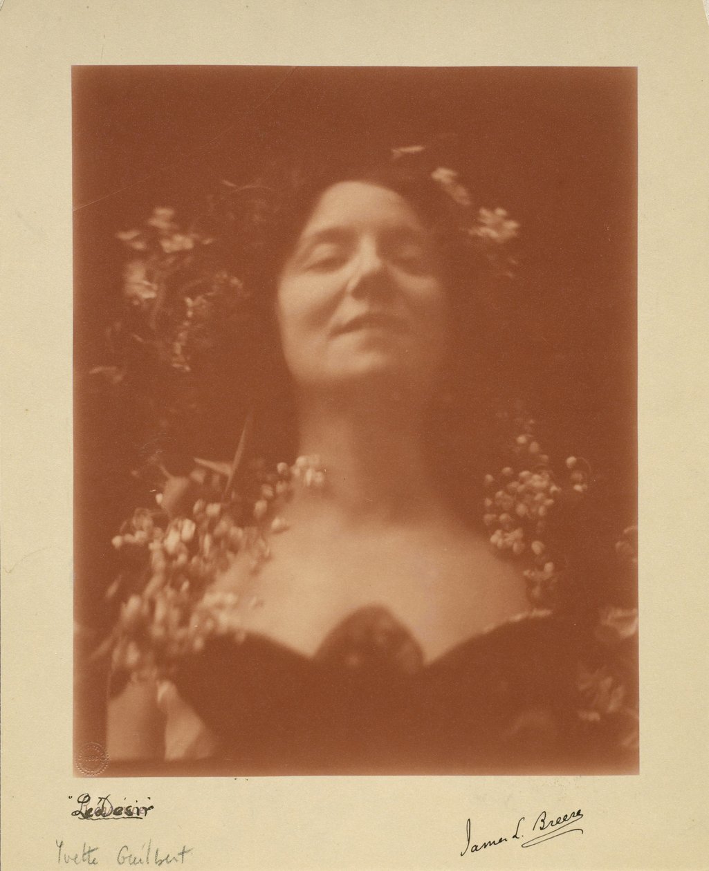 "Le Désir": Porträt von Yvette Guilbert, 1896 von James L. Breese