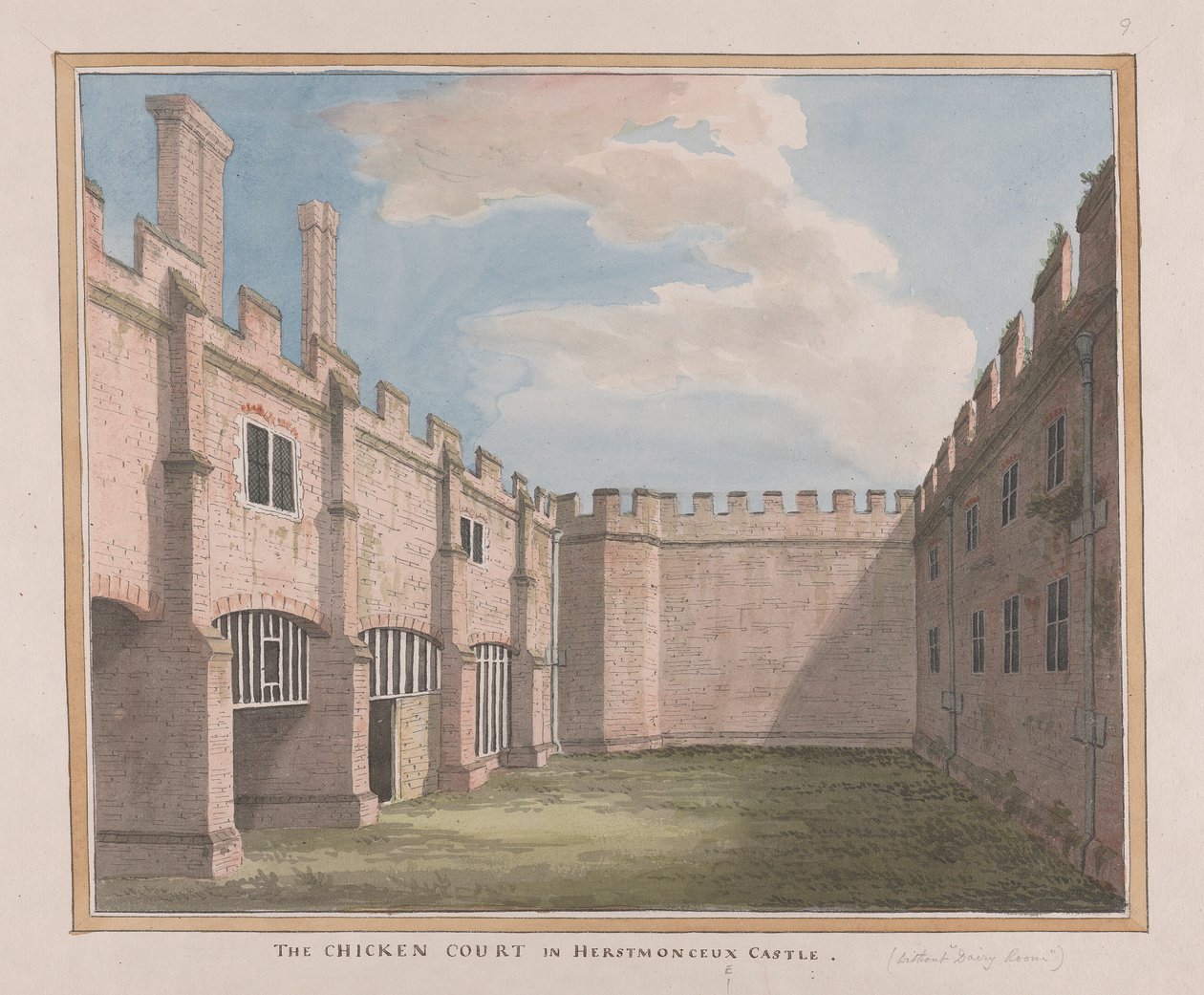 Herstmonceux Castle, East Sussex: Der Hühnerhof von James Lambert  of Lewes
