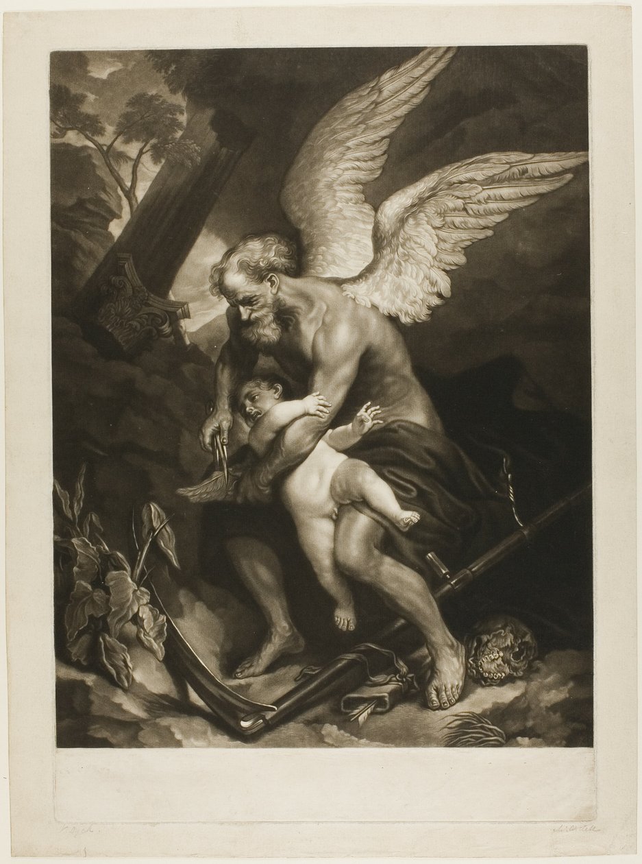 Die Zeit schneidet die Flügel der Liebe von James MacArdell