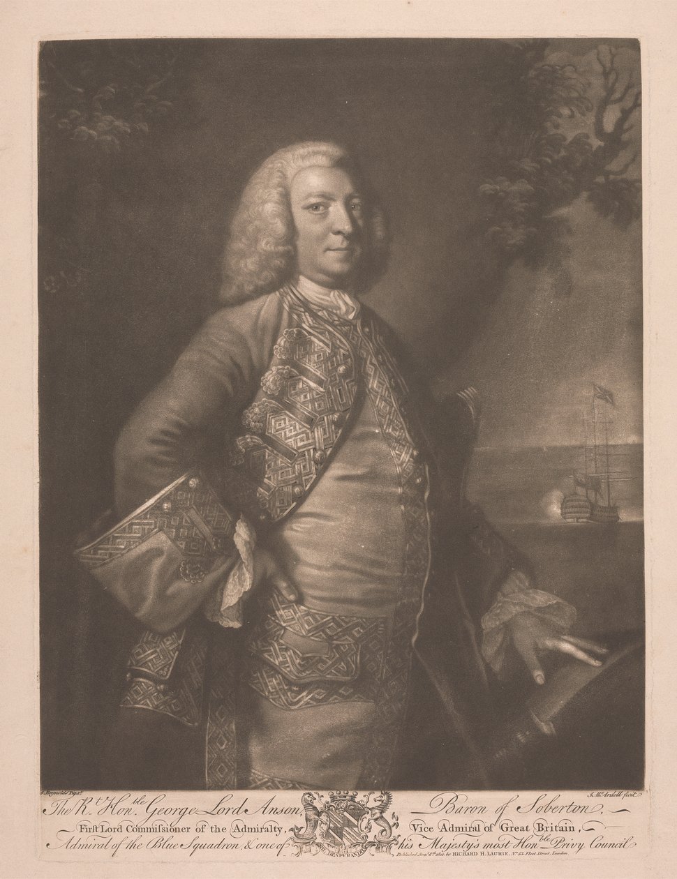 Der Rechte Ehrenwerte George Lord Anson von James McArdell