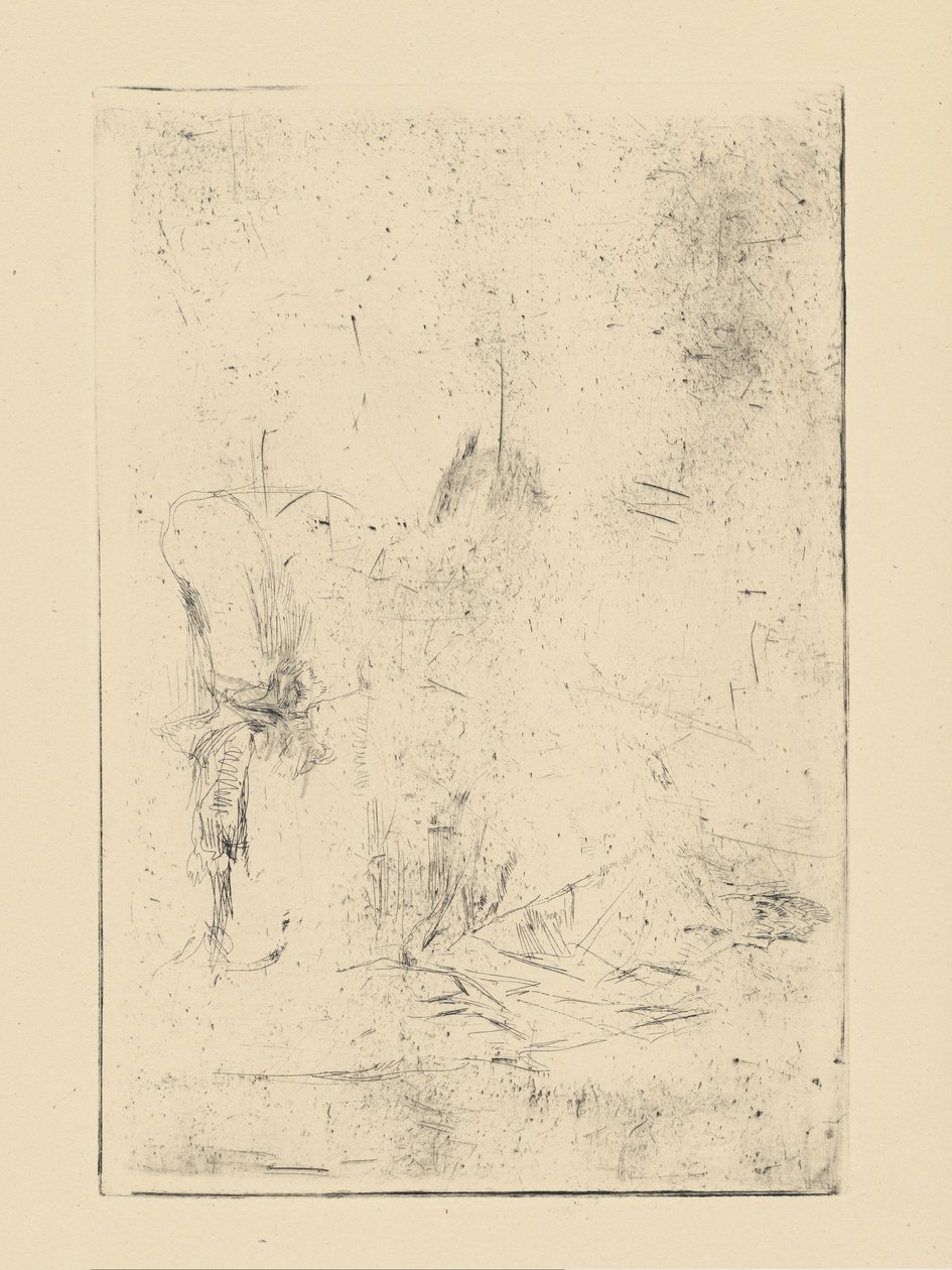 [76] Eindrücke von annullierten Platten von Whistler - [Sitzende Figur] von James Abbott McNeill Whistler