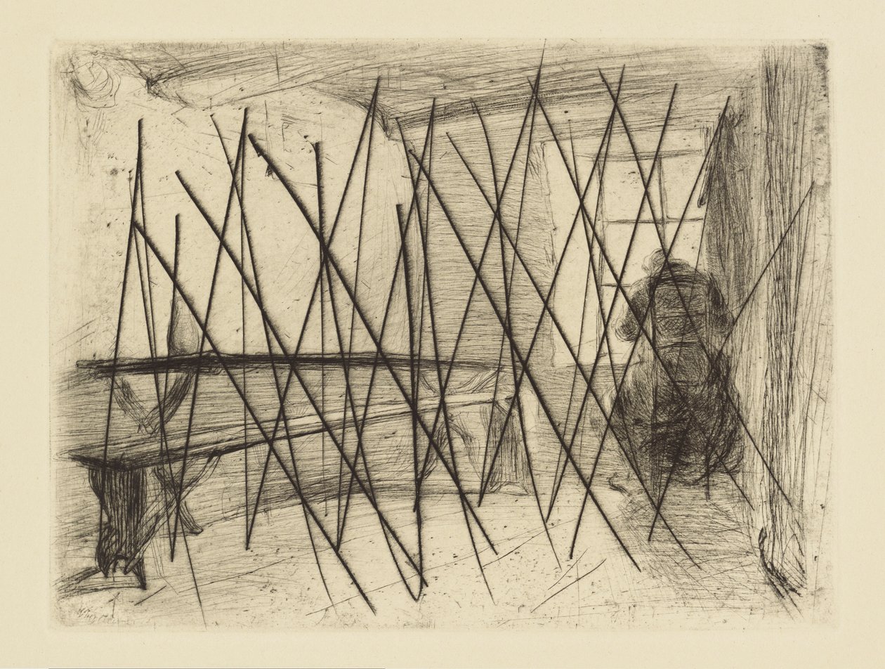 Eindrücke von annullierten Platten von Whistler - Der Geizhals von James Abbott McNeill Whistler