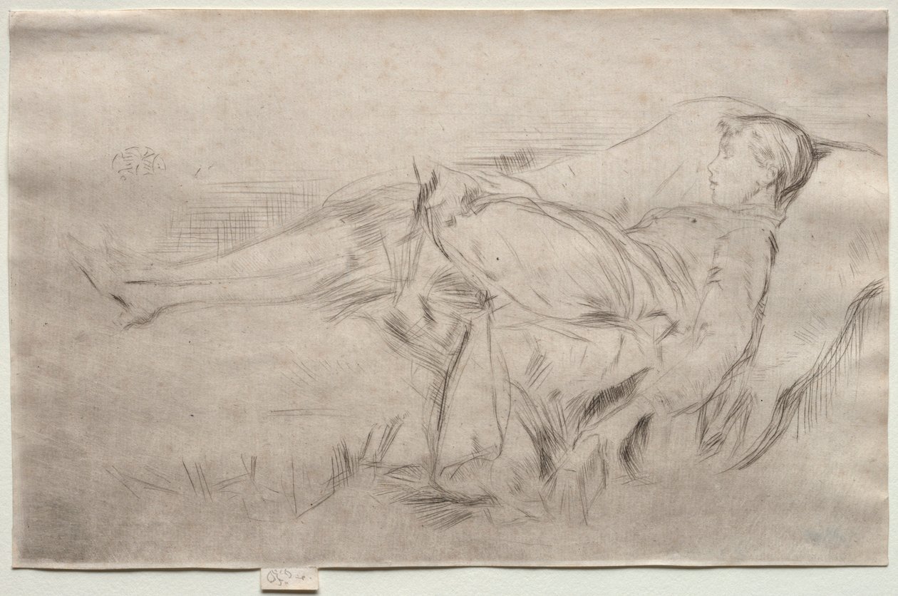 Ein Kind auf einem Sofa, Nr. 2 von James McNeill Whistler