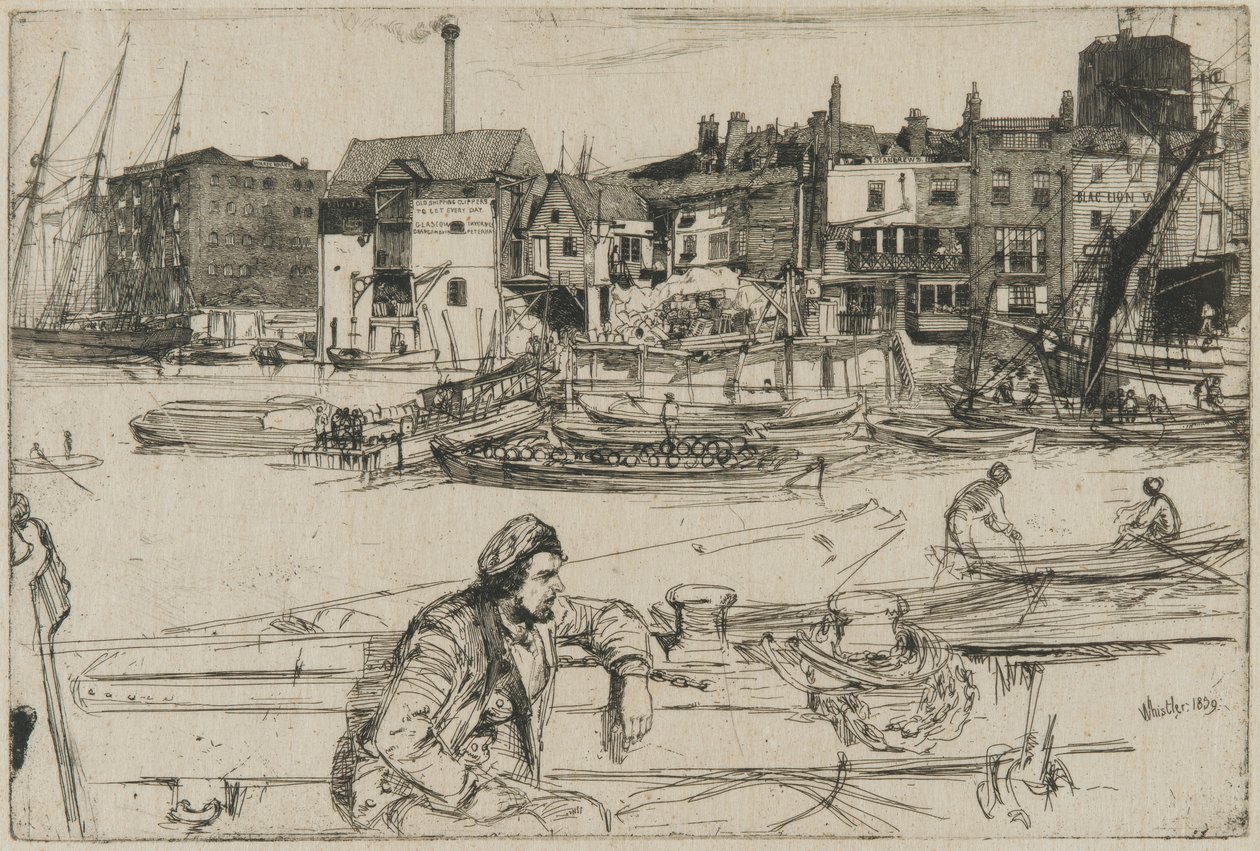 Schwarzer Löwenkai von James Abbott McNeill Whistler
