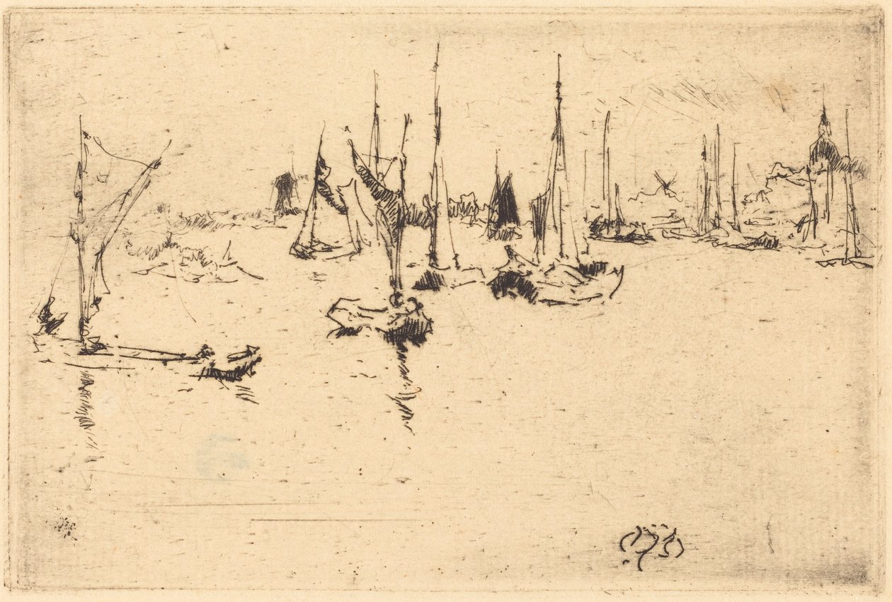 Boote, Dordrecht von James McNeill Whistler