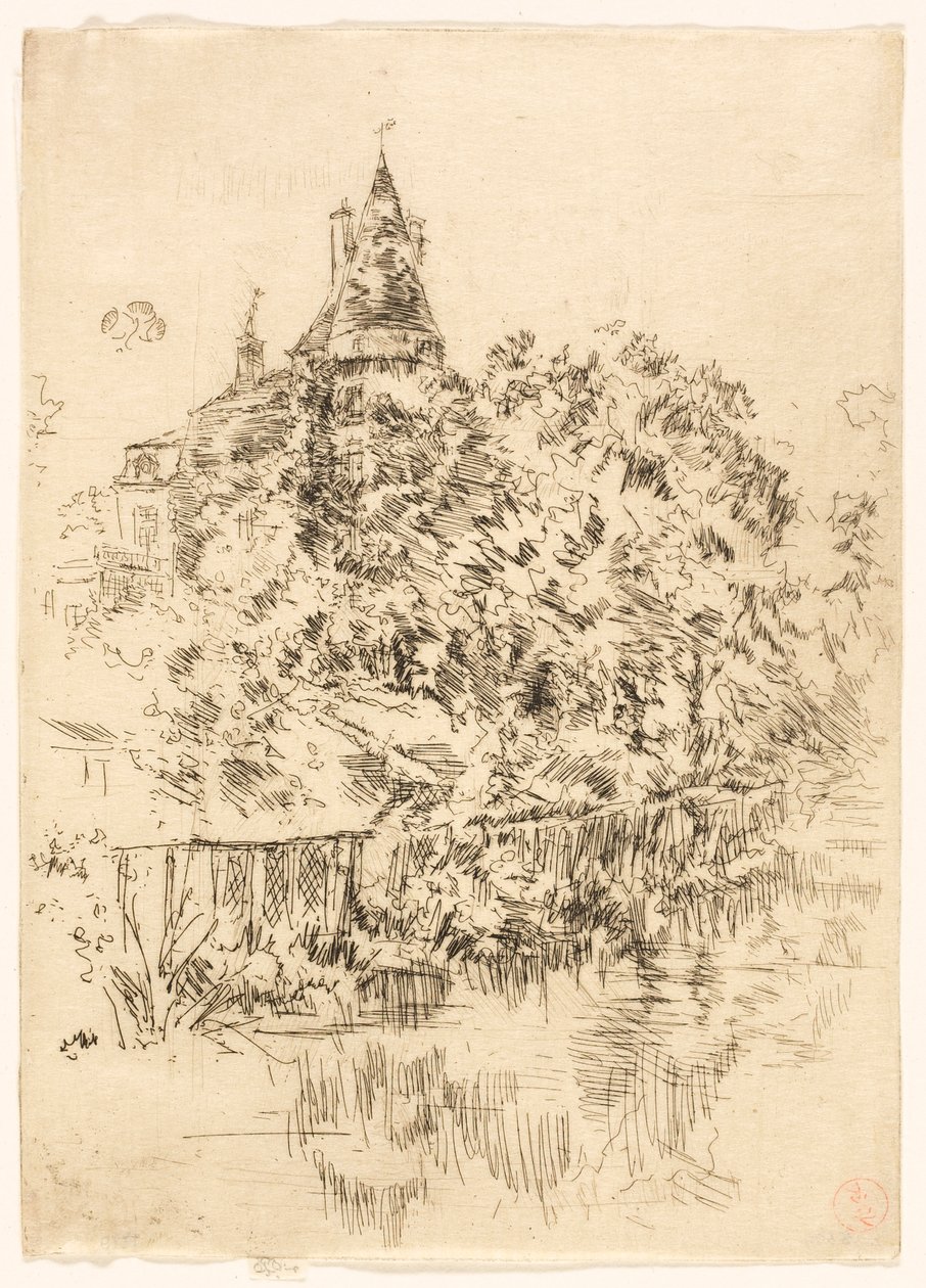 Château de Verneuil, Touraine von James McNeill Whistler