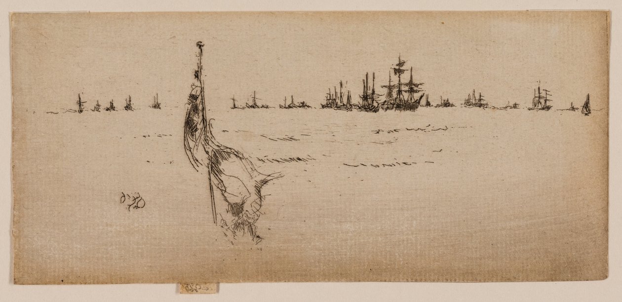 Die Flagge senken von James McNeill Whistler