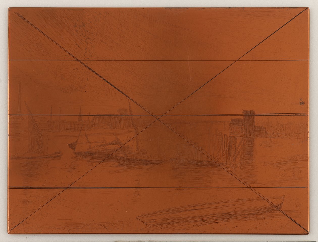 Radierplatte: Früher Morgen, Battersea von James Abbott McNeill Whistler