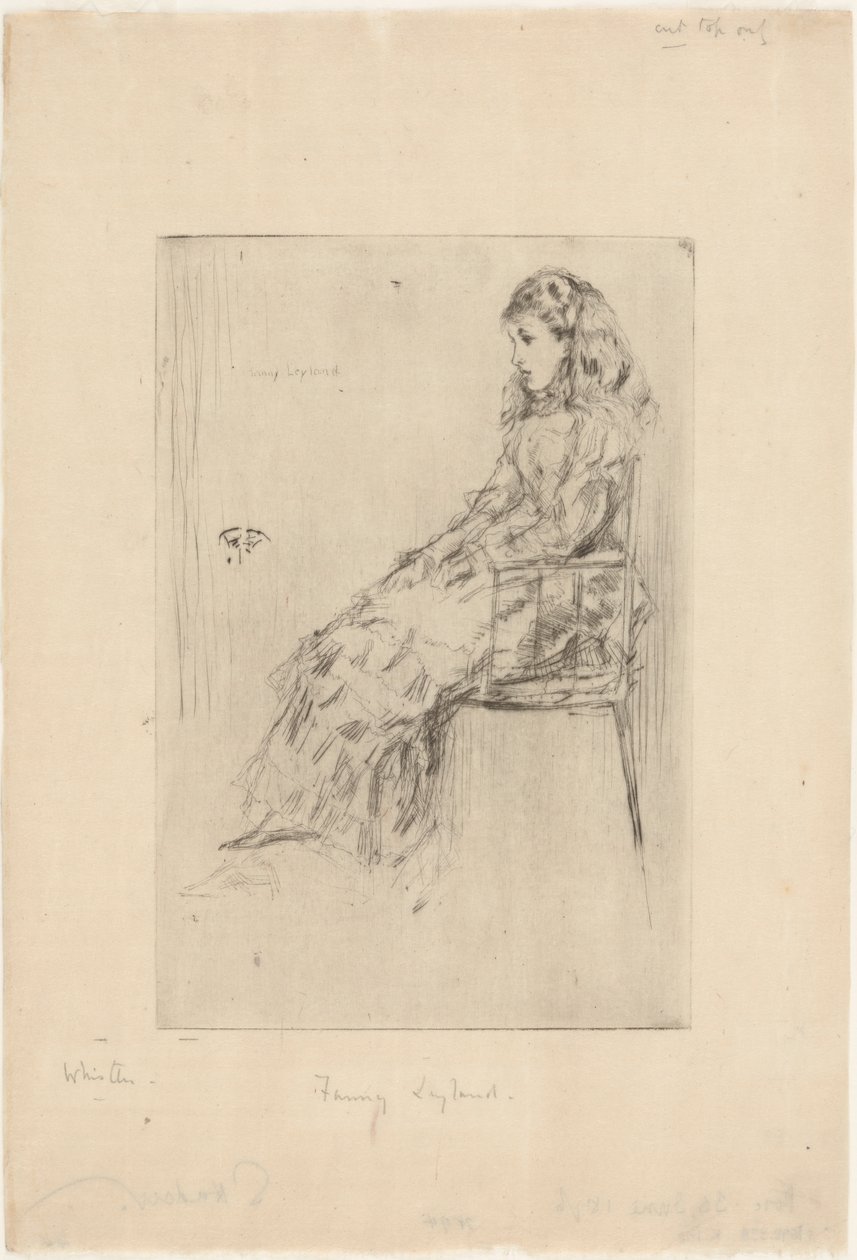 Fanny Leyland von James Abbott McNeill Whistler