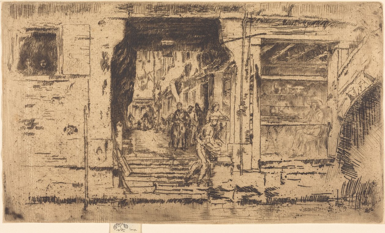 Fischladen, Venedig von James McNeill Whistler