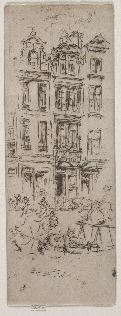 Blumenmarkt, Brüssel von James McNeill Whistler