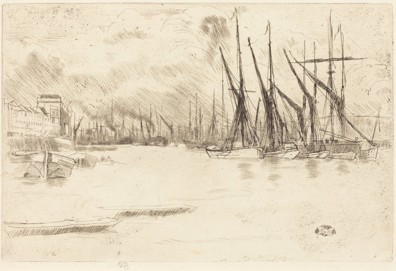 Von den Pickle-Herring Stairs von James McNeill Whistler