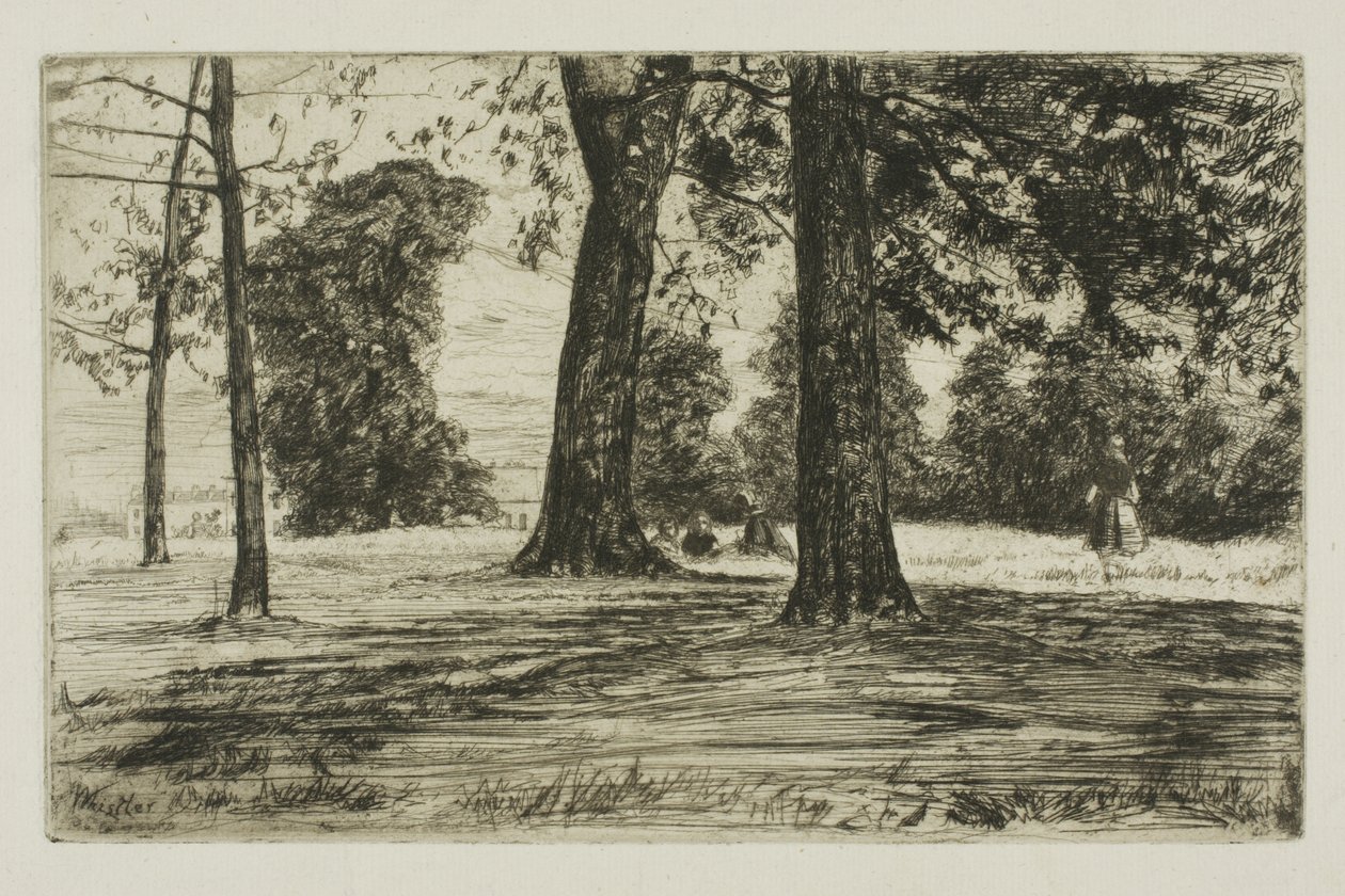 Greenwich Park von James Abbott McNeill Whistler