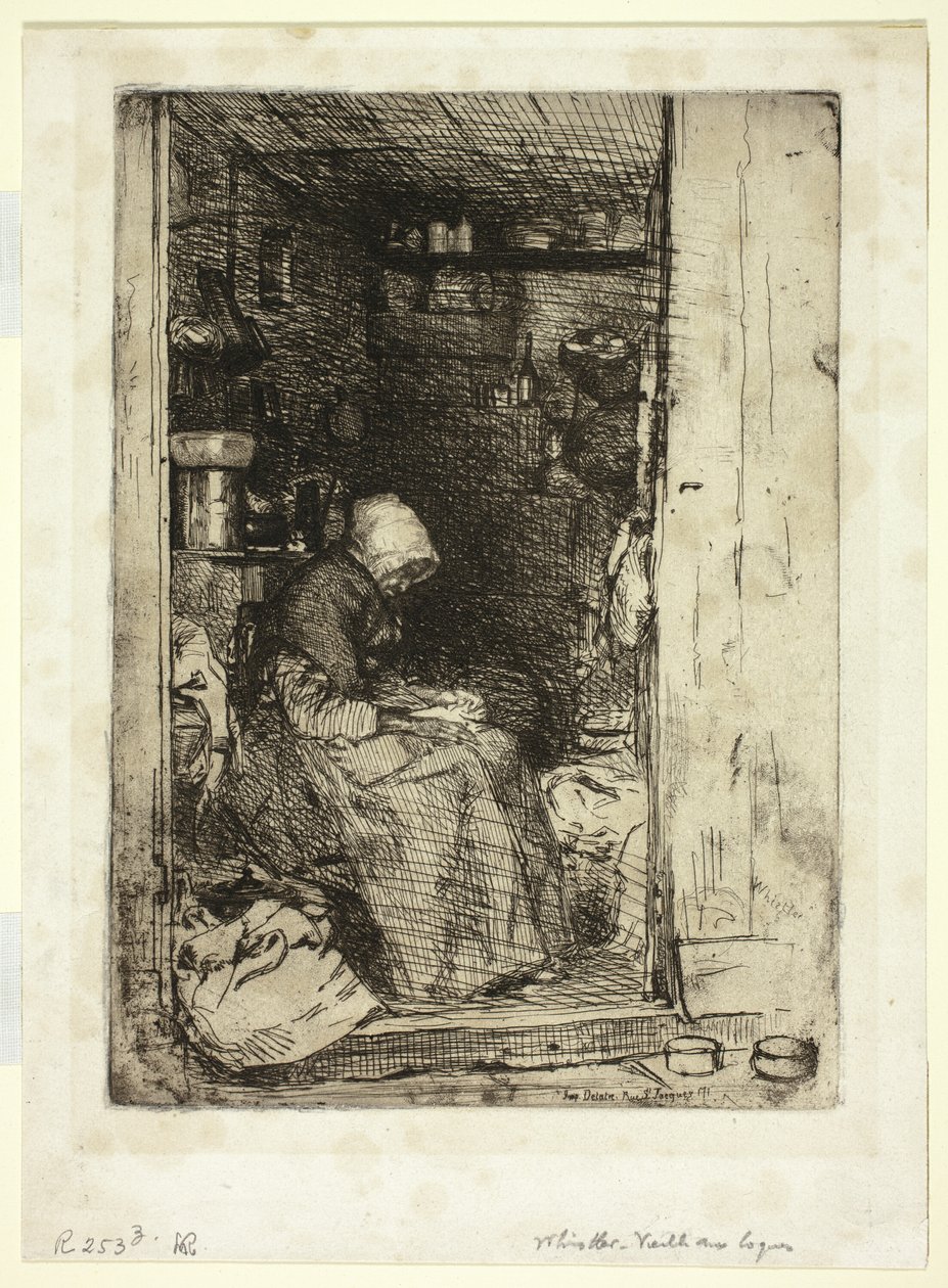 Die Alte mit Lumpen (La Vieille aux Loques) von James Abbott McNeill Whistler