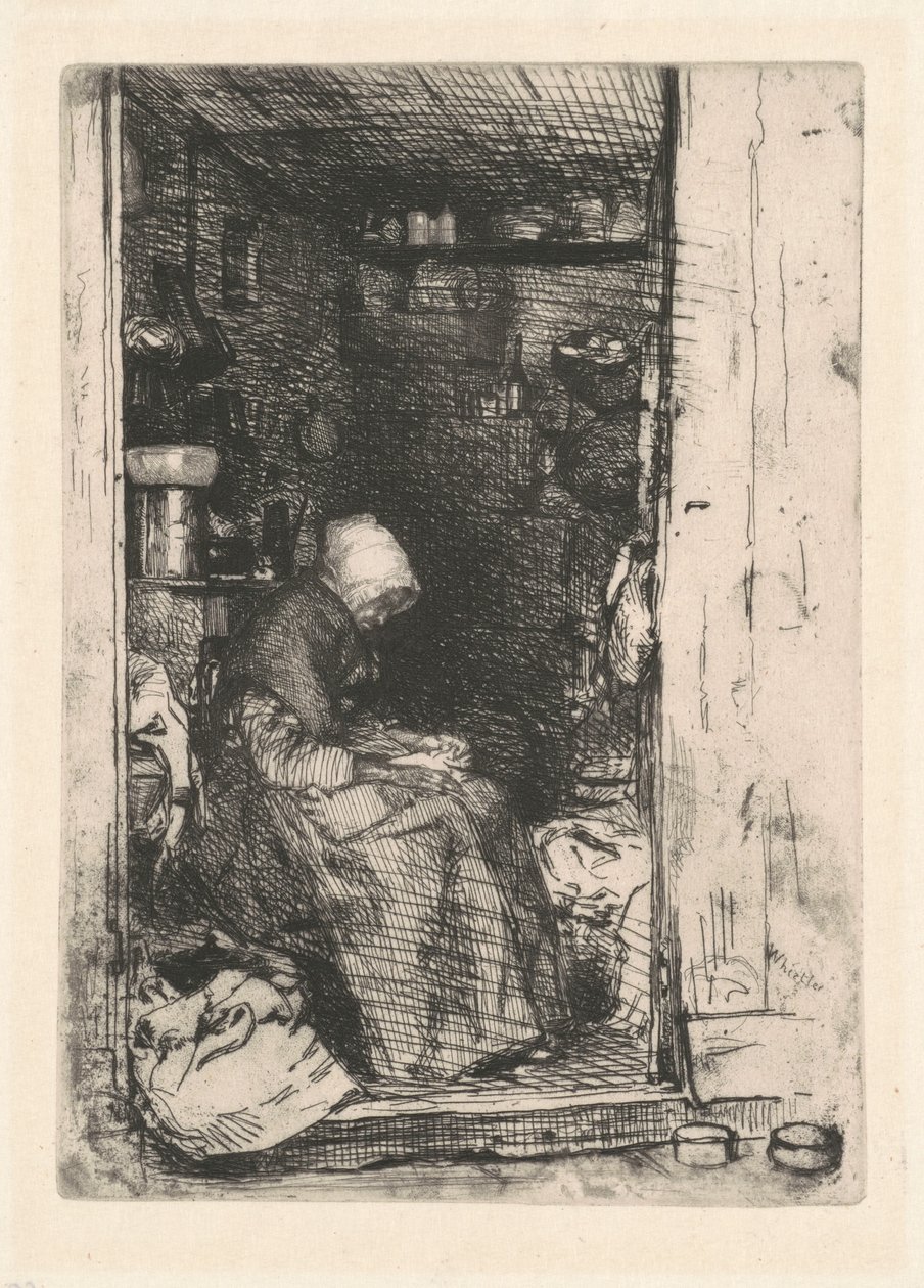 Die Alte in Lumpen von James McNeill Whistler
