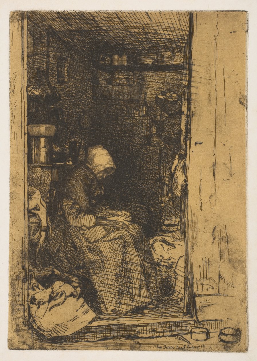 Die Alte mit den Lumpen von James McNeill Whistler