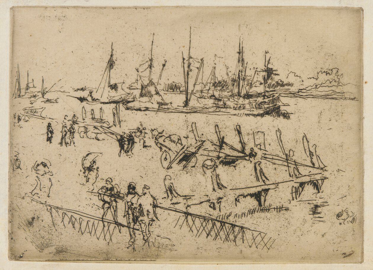 Kleines Dordrecht von James Abbott McNeill Whistler