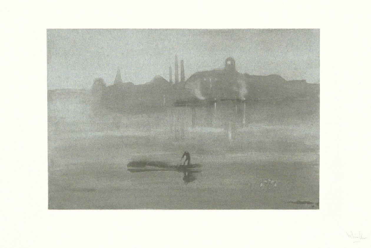 Nocturne: Der Fluss bei Battersea von James Abbott McNeill Whistler