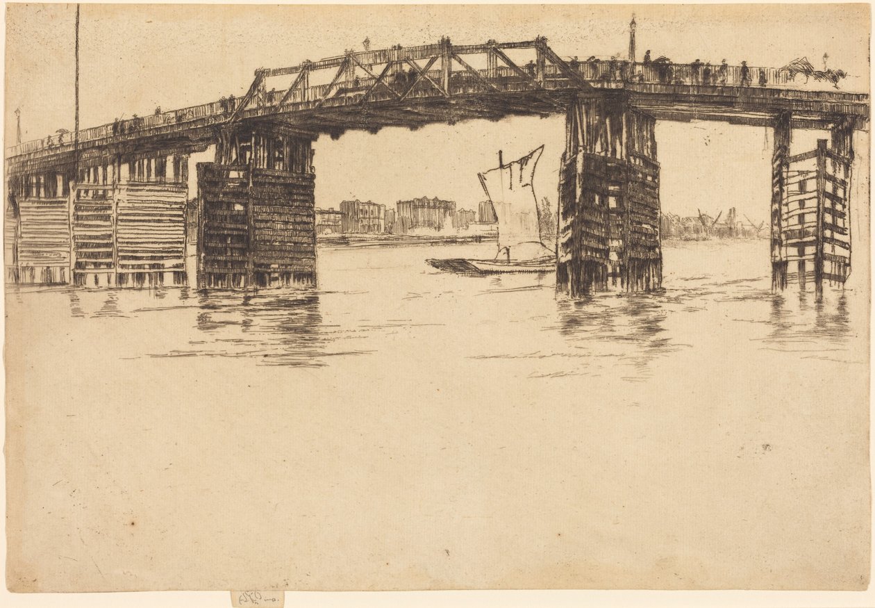 Alte Battersea-Brücke von James McNeill Whistler