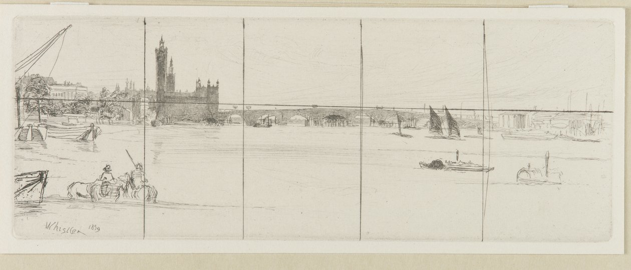 Alte Westminster-Brücke von James Abbott McNeill Whistler