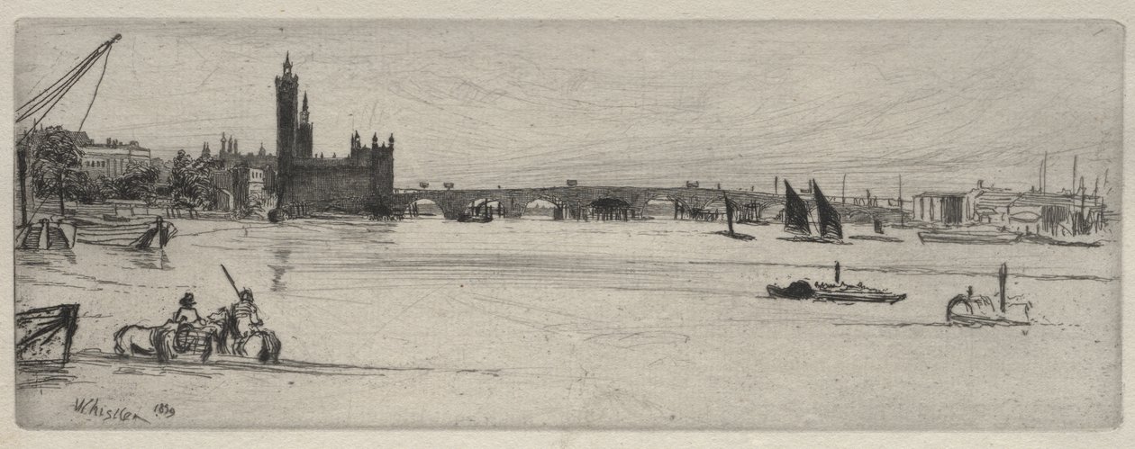 Alte Westminster-Brücke von James McNeill Whistler