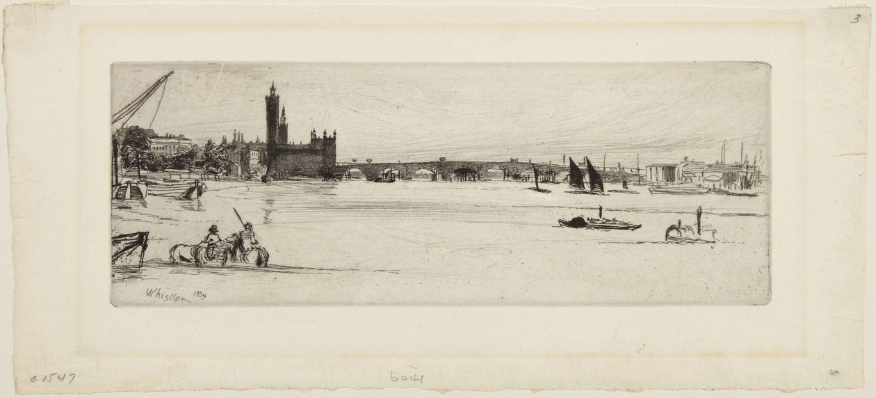 Die alte Westminster Bridge von James McNeill Whistler