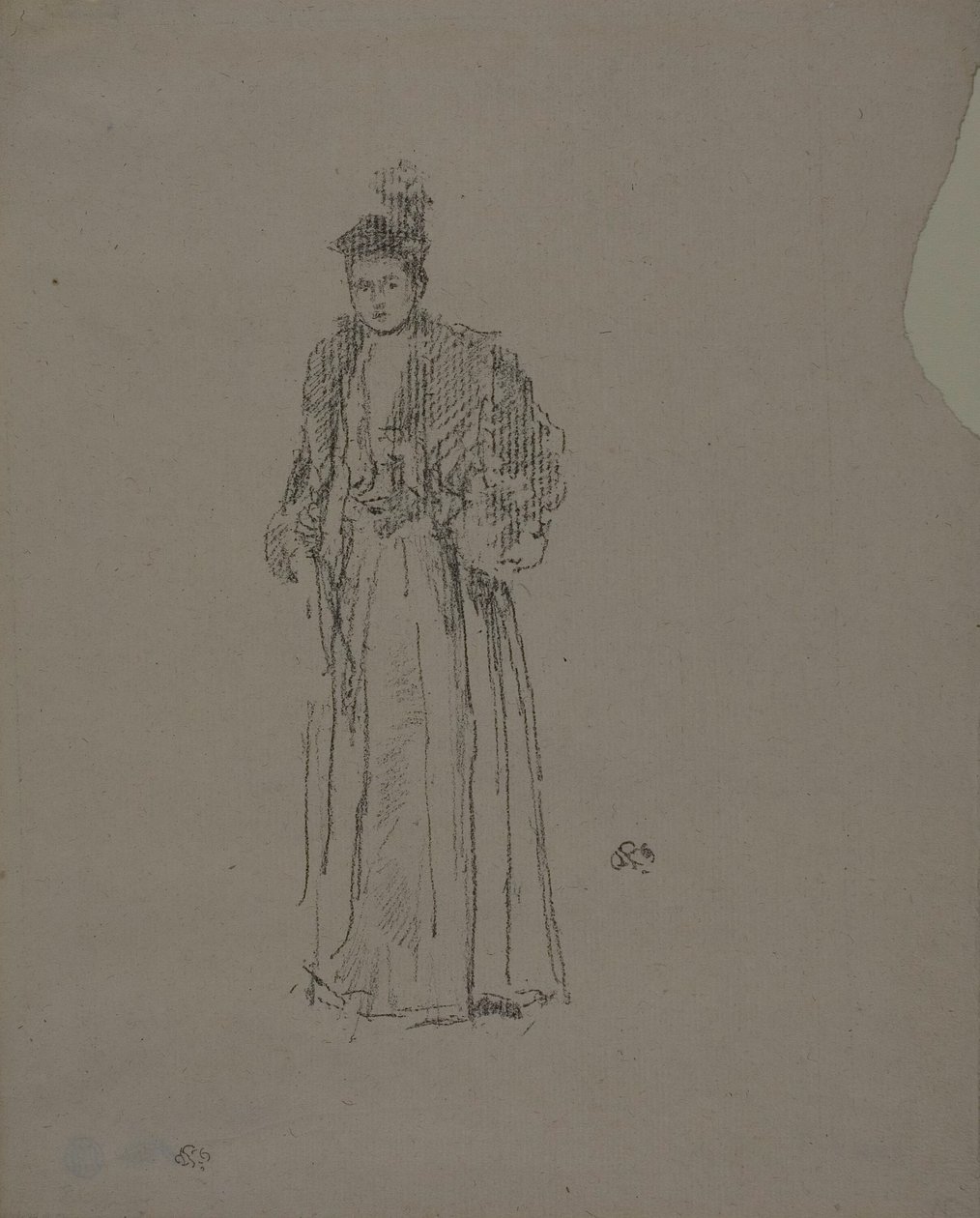 Porträtstudie: Miss Charlotte R. Williams von James Abbott McNeill Whistler