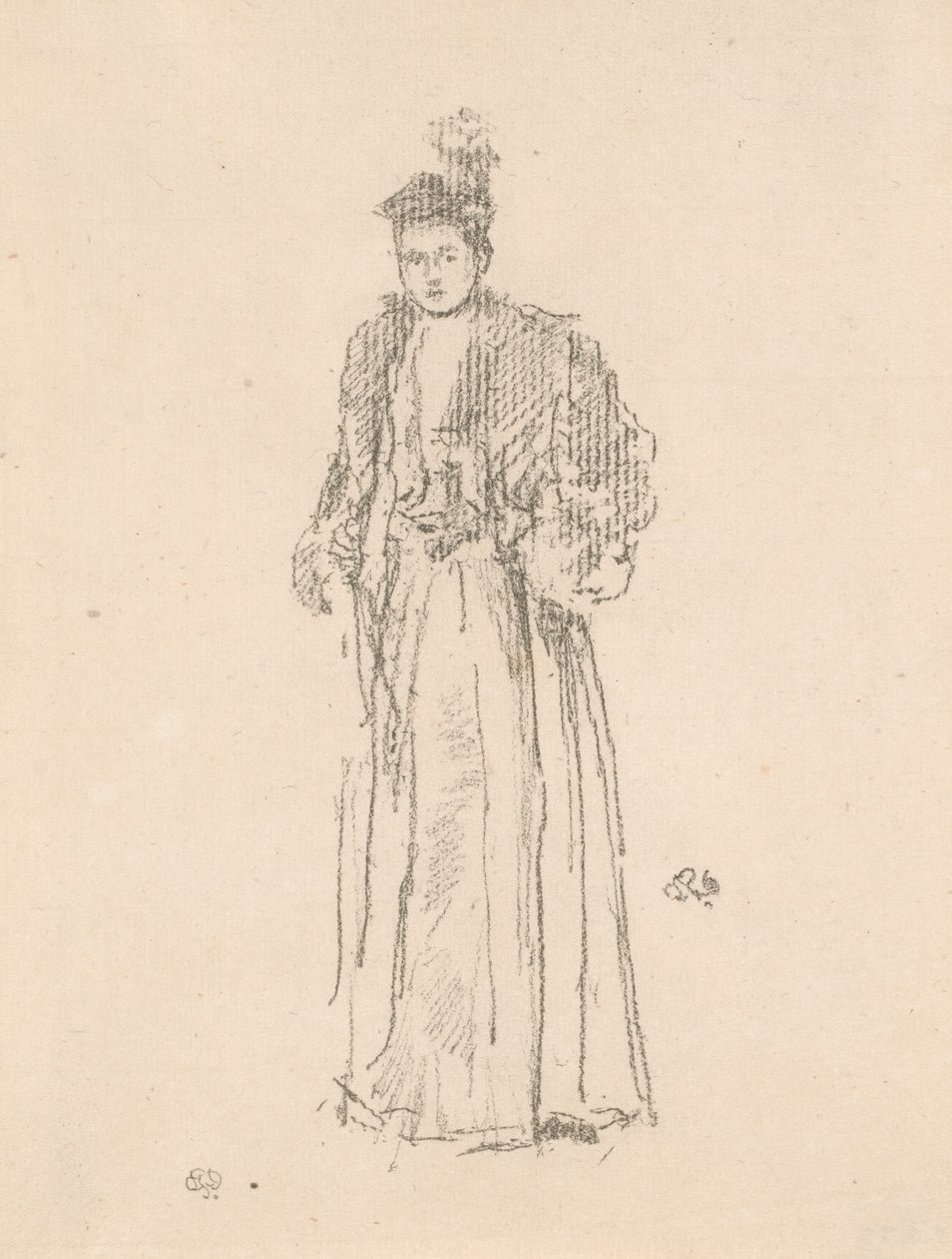 Porträtstudie: Miss Charlotte R. Williams von James Abbott McNeill Whistler
