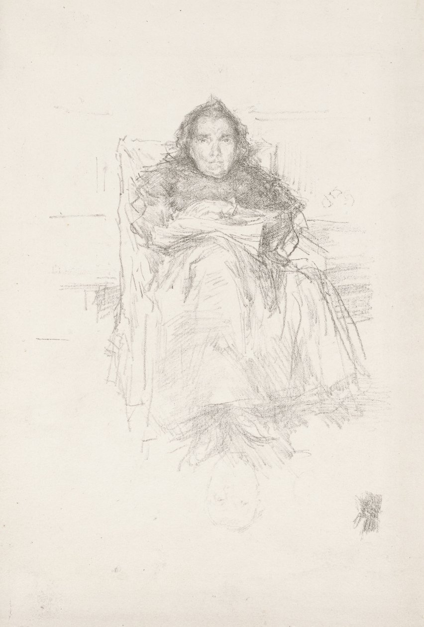 Porträtstudie: Mrs. Philip, Nr. 3 von James Abbott McNeill Whistler