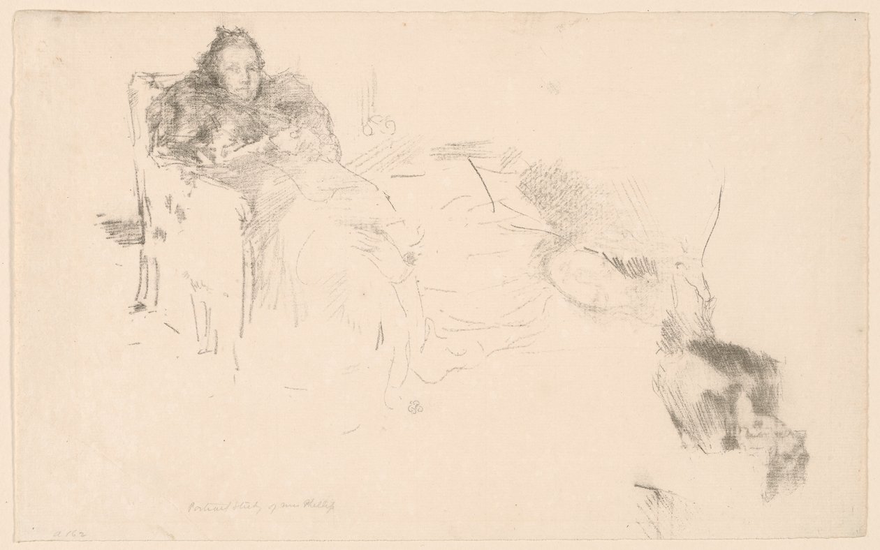Porträtstudie: Mrs. Philip, Nr. 4 von James Abbott McNeill Whistler