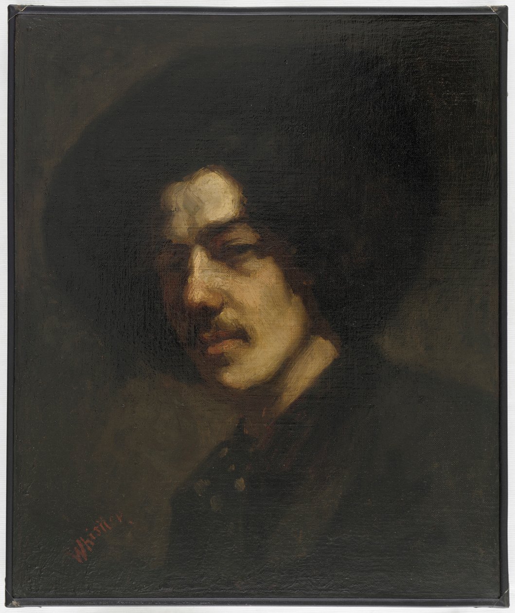 Porträt von Whistler mit Hut von James Abbott McNeill Whistler