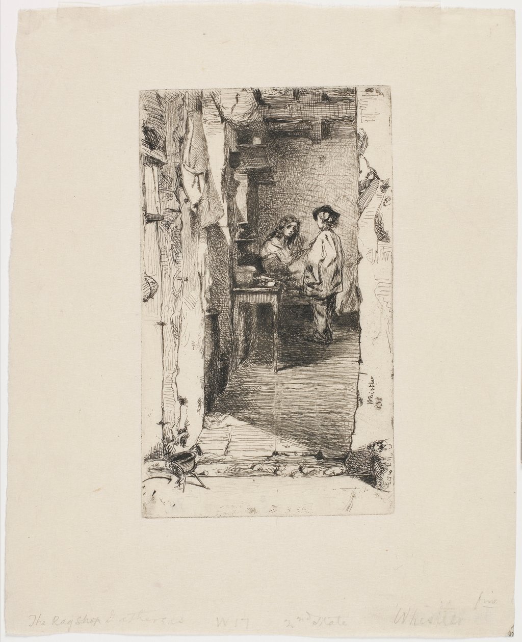 Lumpensammler, Quartier Mouffetard, Paris von James Abbott McNeill Whistler